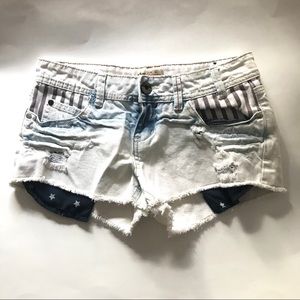 YMI USA Women’s Juniors Cutoff Shorts